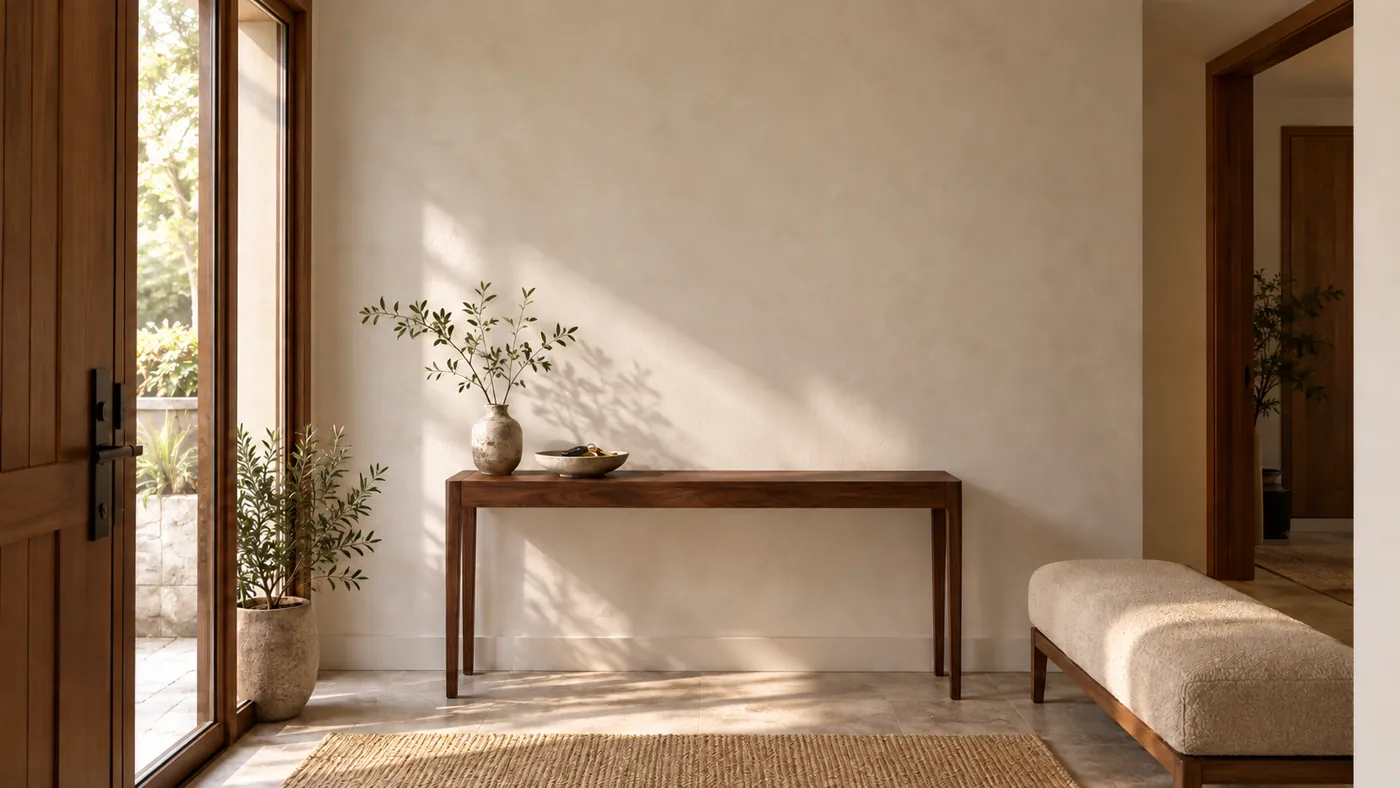 Entryway · A Place to Come Home: before installation